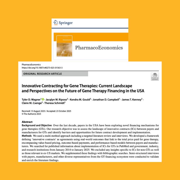 PharmacoEconomics Innovative Contracting Research
