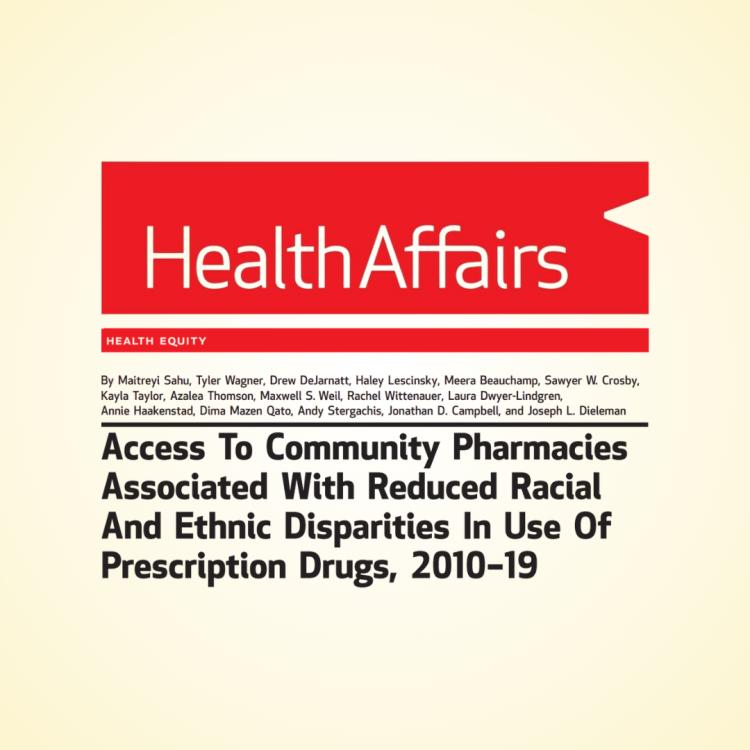 Access To Community Pharmacies Associated With Reduced Racial And Ethnic Disparities In Use Of Prescription Drugs, 2010–19